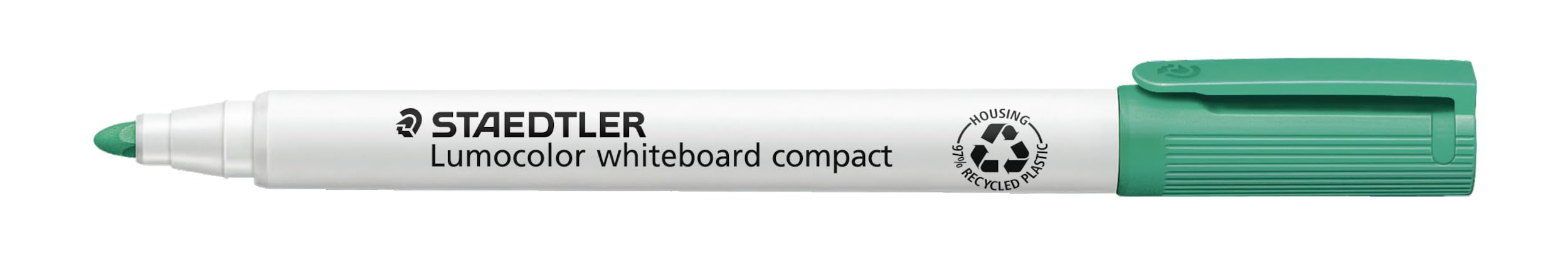 Staedtler Lumocolor Compact 341-5 Whiteboard Marker - Green (Pack of 10)