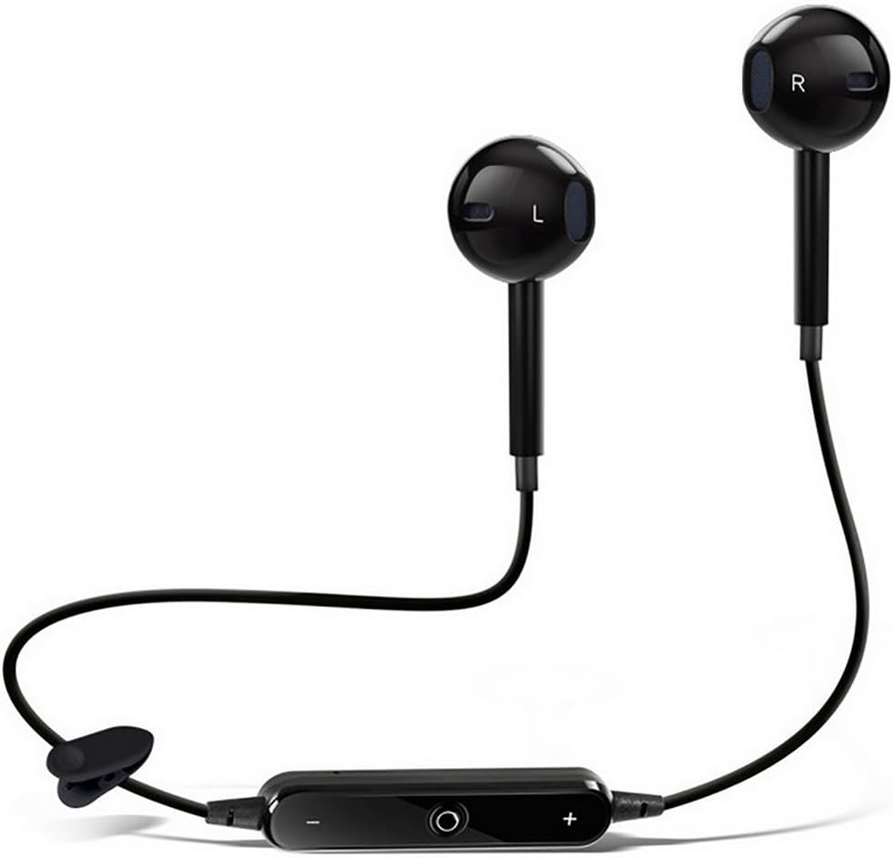 Bluetooth Headphones, DUKER Wireless Headphones V4.1 Stereo Earphones Noise Cancelling Earbuds Sports Sweatproof Headset with Mic for iPhone X/8/7 Plus Samsung Galaxy S7 S8 and Android Phones (BLACK)