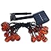 Halloween Pumpkin String lights 20 LEDs 16ft,Solar Powered Jack-O-Lantern Festival Decorative Lights for Indoor/Outdoor Patio,Parties(IP65 Waterproof,8 Light Modes,Warm White)