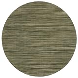Green/Tan Wipeable Chargers-Center Round Placemats
