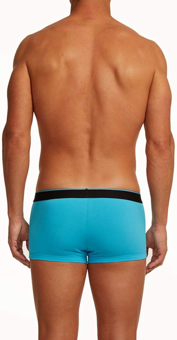 Papi Men's Stylish Brazilian Solid and Print Trunks (3-Pack of Men's Underwear): Clothing