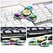 Fidget Spinner Original NiUB5 Small EDC Finger Toy Colorful Metal Helps ADHD Anti-Anxiety for Kid Adult(Rainbow Color)+DIY Kits