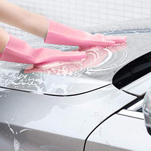 image for Magic Glove Magic Dishwashing Silicone Cleaning Gloves – 2 Pack Dish