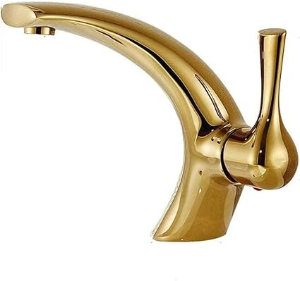 Faucet Grifo de baño dorado de estilo europeo moderno grifo monomando