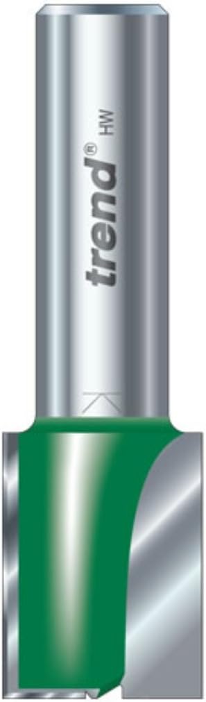 Trend CraftPro Straight Two Flute Router Cutter Bit 1/4 Shank 22.2mm