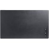 Dacasso Black Leather 34" x 20" Desk Mat Without Rails