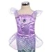 Dressy Daisy Girls' Princess Mermaid Fairy Tales Costume Cosplay Fancy Dress Party Outfit Size 6 Purple