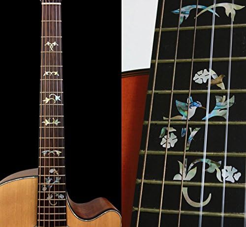 Inlaystickers Fret Markers for Guitars - Winding Vine w/Bird F-057CDY - Image 3