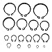 Baban 300 Pcs C-Clips Snap Ring Shop Assortment Black Washer Hardware Circlip Retaining Ring Set For Industrial Fasteners 18 Sizes