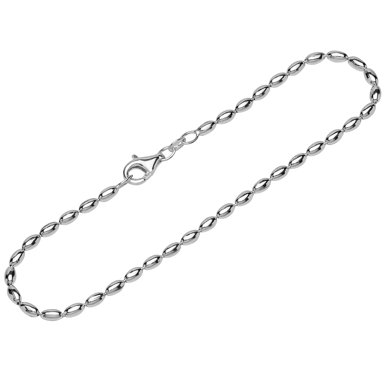 NKlaus bracelet 925 Sterling Silver 19cm olive chain ladies designer bracelet chain exquisite 12298
