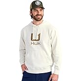 HUK mens Cotton Fleece Hoodie, Soft, Warm, Comfortable Hooded Sweatshirt Pullover for Men