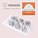 Wimaha Rustproof Shower Curtain Ring Hooks, Stainless Steel Heavy Duty Roller Double Glide Decorative Shower Hooks for Bathroom Rods Curtains Liners, Brushed Nickel, Set of 12
