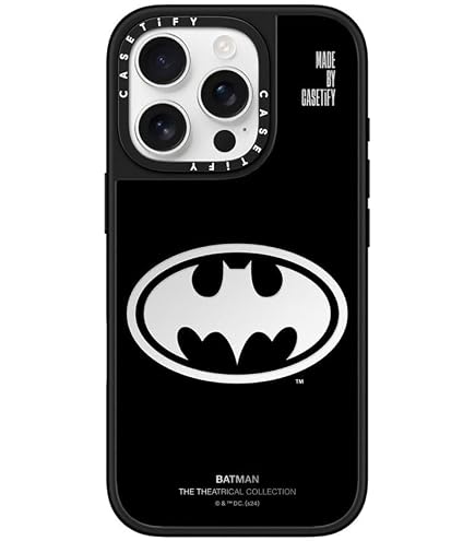 CASETiFY BATMANコラボMagSafe対応 Amazon.com: CASETiFY Impact iPhone 16 Pro Case [Batman Co-Lab / 4X