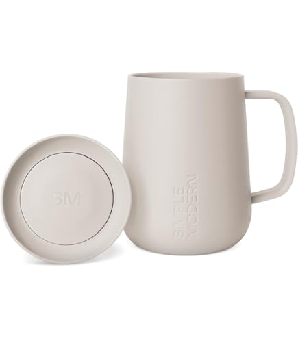 Amazon.com: Simple Modern Travel Coffee Mug Tumbler with 360 Lid |  Ceramic-Lined Insulated Stainless Steel Cold Brew Iced Coffee Cup | Gifts  for Women Men Her Him | Voyager Signature | 16oz |