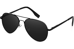 WOWSUN Kids Polarized Aviator Sunglasses for Boys Girls with UV 400 Protection