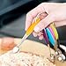 Kaptron Tools Spoons - Stainless Steel Measuring Spoons Cups Set 8 pcs, Multiple Sizes, Multicolor