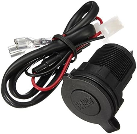 Amazon Rosenice Dc 12v 24v 防水 シガーライター シガーソケット 自動車バイクボート60cmケーブル 黒 シガーソケット充電器 車 バイク