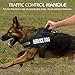 Pawaboo Service Dog Vest Harness + Dog Leash, Premium Durable Reflective Dog Vest Harness with 2 Reflective Removable Velcro Patches + 19