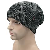 ALLMILL Men's and women's Knitted Hat Fall/Winter ski Warm Hat Add wool Hat