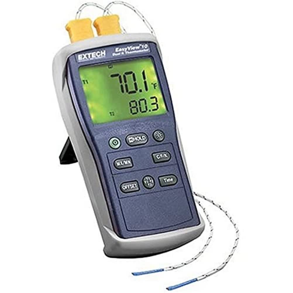 Extech EXTEA10 Heavy Duty Dual Thermometer Type K Ea10