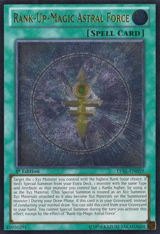 Yu-Gi-Oh! - Rank-Up-Magic Astral Force (LVAL-EN059) - Legacy of the Valiant - 1st Edition - Ultimate Rare