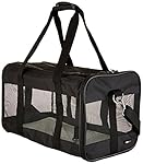 AmazonBasics Black Soft-Sided Pet Carrier - Large