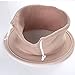 FaSoLa Bathroom Warmer Washable Cloth Toilet Seat Cover Pads (Brown)