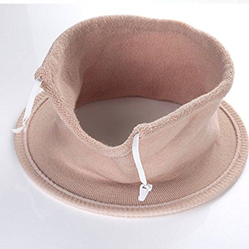 FaSoLa Bathroom Warmer Washable Cloth Toilet Seat Cover Pads (Brown) - Thumbnail 2