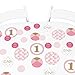 Big Dot of Happiness 1st Birthday Girl - Fun to be One - First Birthday Party Giant Circle Confetti - Party Decorations - Large Confetti 27 Count