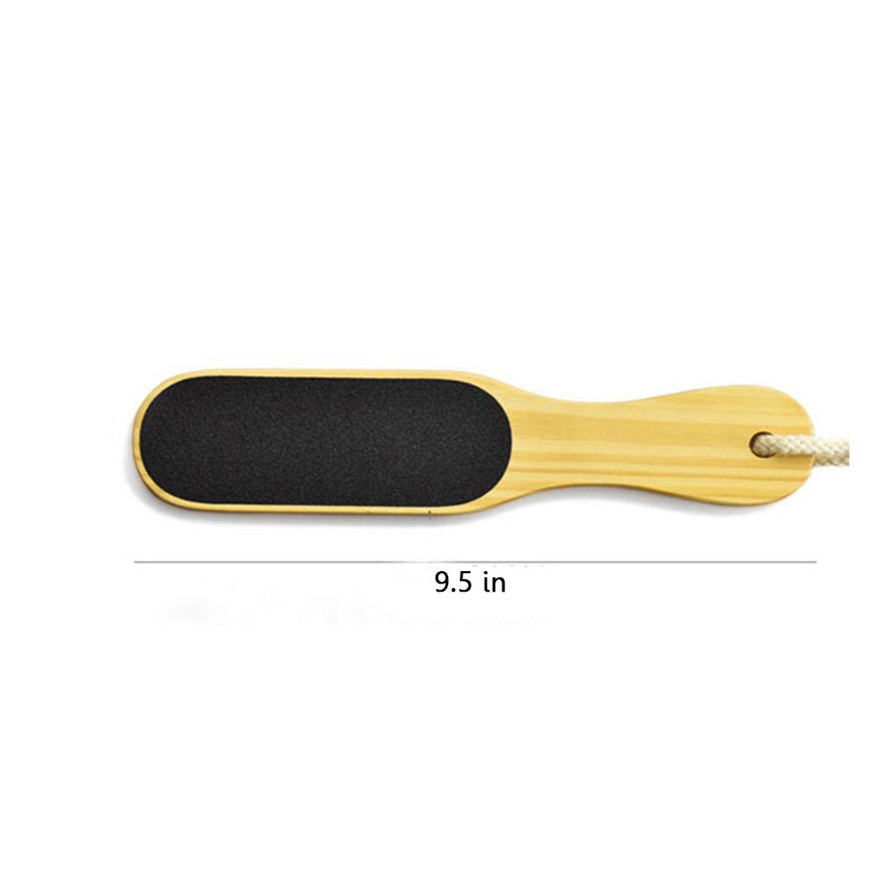 Pevor Double Sided Wood Foot Rasp Foot File and Callus Remover, Dead Skin Remover, Pedicure Scrubber Tool, Can be Used on both Wet and Dry Feet