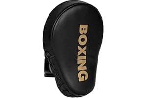 GINGPAI BOXING 1PC Curved Boxing Punching Mitt Boxing Pad, Arc Focus Hand Target Pad, Punching Mitt, Great for Karate, Muay Thai Kick, Sparring, Dojo, Martial Arts