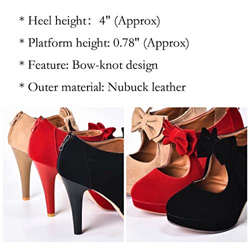 KARKEIN-Womens-Platform-Bow-Tie-Pumps-Sexy-High-Heels-for-Ladies-Fashion-Vintage-Shoes