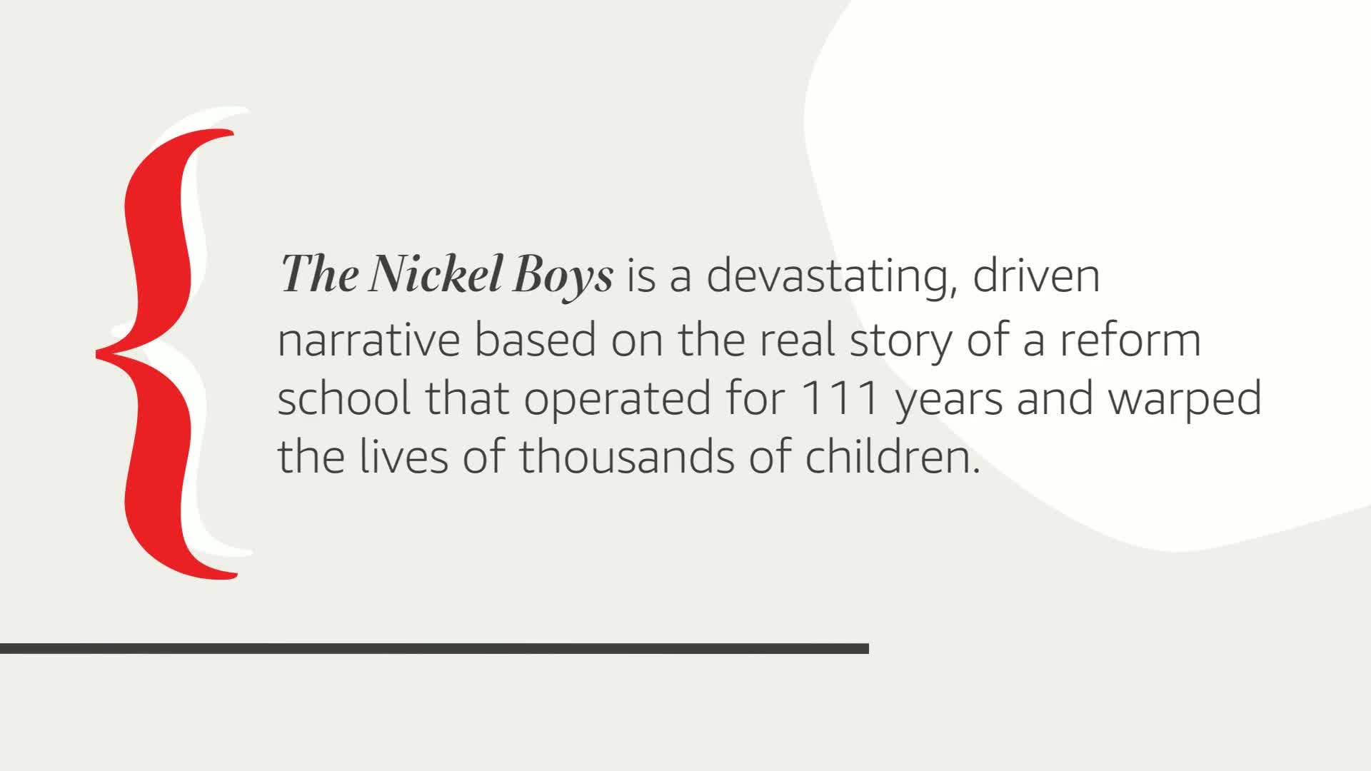The Nickel Boys (Winner 2020 Pulitzer Prize for Fiction): A Novel