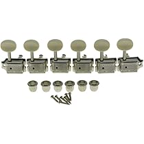 ギター Gibson Deluxe White Button Tuner Set Gibson Gear Deluxe White Button Tuner Set Vintage Nickel