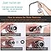 High Pressure Shower Head, 3 Inch Anti-clog Anti-leak Fixed Chrome Showerhead, Wall Mount, Adustable Metal Swivel Ball Joint with Filter for Low Flow Showers (Silver Chrome)
