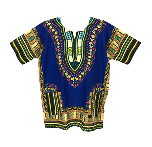 Vipada's Dashiki Shirt African Top Men's Dashiki (Navy)