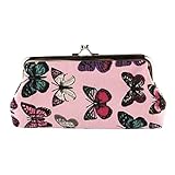 Wallet,toraway Lady Vintage Butterfly Mini Hasp Coin Purse Wallet Clutch Bag (Pink)