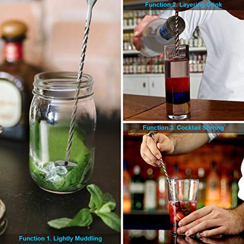 Philorn Cocktailshaker Set 304 Edelstahl Bar Cocktailset 5-teilig Professioneller 750ml Cocktail Shaker Mixer… – Bild 7