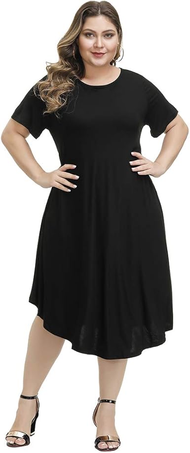 plus size t shirt midi dress