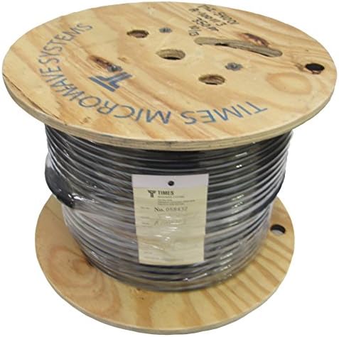 Times Microwave LMR-400-UF Ultra Flex RG-8 RF Cable - 500 ft - BLACK SPOOL