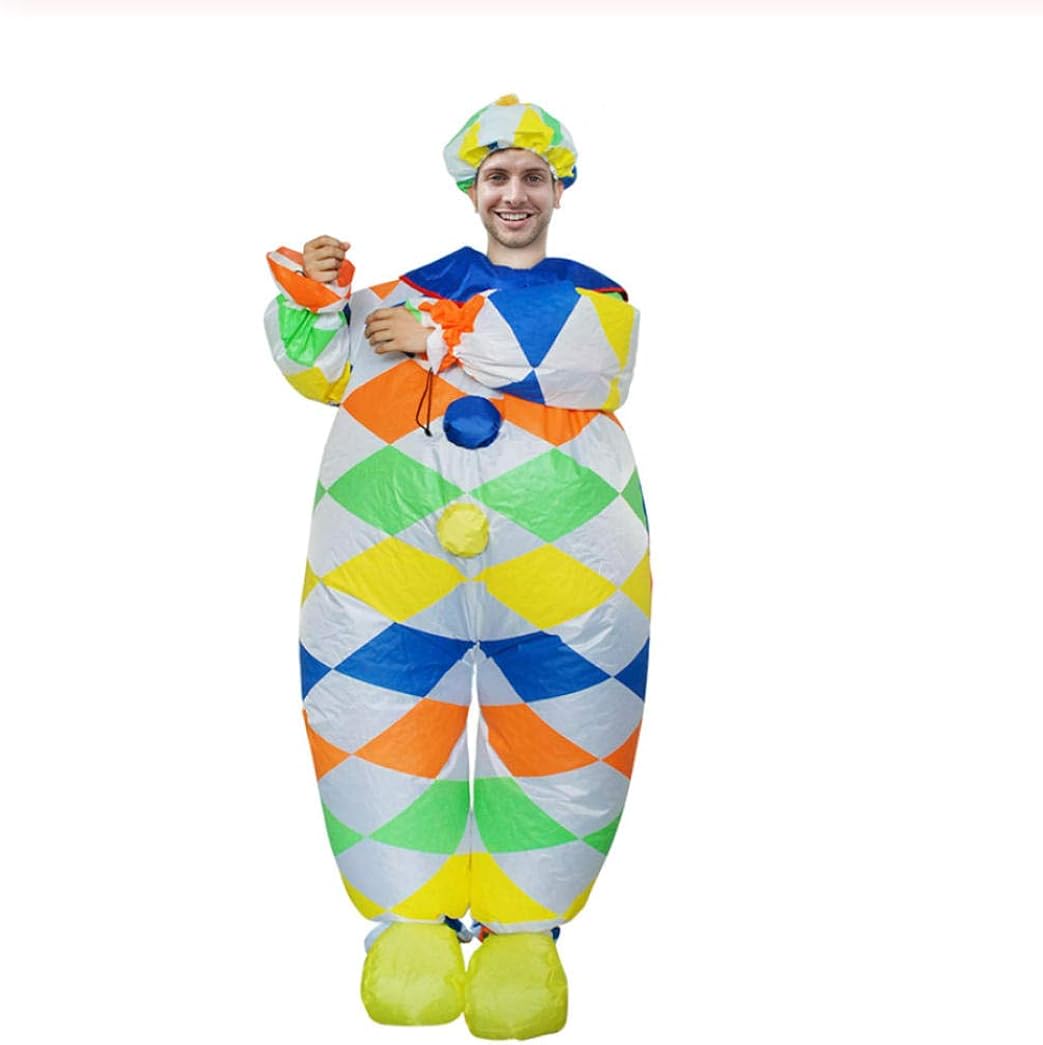 WANGXJ Inflatable Jumpsuitadult Inflatable Clown Costume Funny Blow Up Inflatable