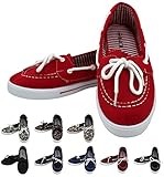 Enimay Women's Original Style Slip-On Casual Canvas Boat Shoe Loafer Flats