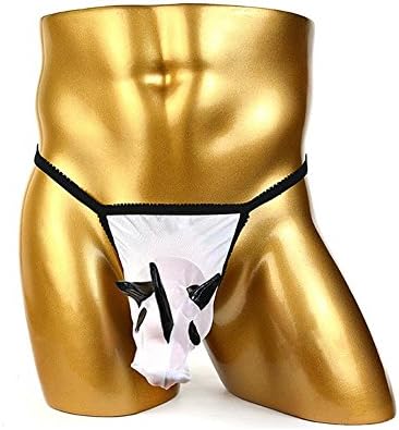 Myhope Men's G-String Originality Rhino Styling JockStrap Breathable Briefs Underwear , white