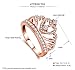 Similanka Rings Women 18K Rose Gold Plated AAA Cubic Zirconia Princess Crown Ring Girl Gift Wedding Engagement (9)