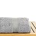 Luxury Hotel & Spa Towel 100% Genuine Turkish Cotton Bamboo (Gray, Bath Towel  - Set of 4)