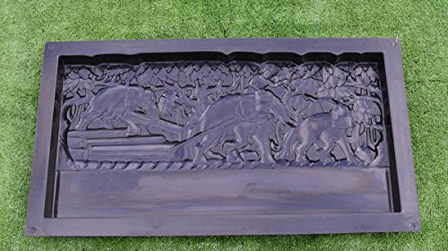 Edge Stone Mold Elephant Border Mould ABS Plastic Concrete Cement FENCE #BR13