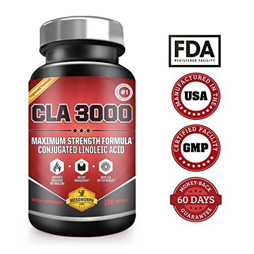 CLA Safflower Oil CLA 3000 Maximum Potency Conjugated Linoleic Acid
