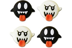 PERFECTSIGHT Halloween Skull Thumb Grip Caps for Switch 2 2025, PS5, PS4, Xbox Series X/S, Xbox One, Switch PRO Controller, 4PCS Kawaii Soft Rubber 3D Analog Thumbsticks Grips Joystick Cover