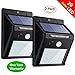 Solar Dual Motion Sensor Lights,FANSIR Updated 12 RGBW LEDs Waterproof Solar Powered 180° Sensing Range Security Light Outdoor Wall Light for Garden, Fence, Patio, Deck, Yard, Driveway, Stairs