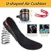 NTSWZYS Shoe Lifts for Men & Women Orthotic Heel Shoe Lifts Kit with Air Cushion Heel Inserts Invisible Height Increase Insoles Variable Height 1.2-3.54Inch(2Layer,Black)thumb 1